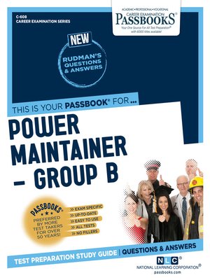 cover image of Power Maintainer – Group B